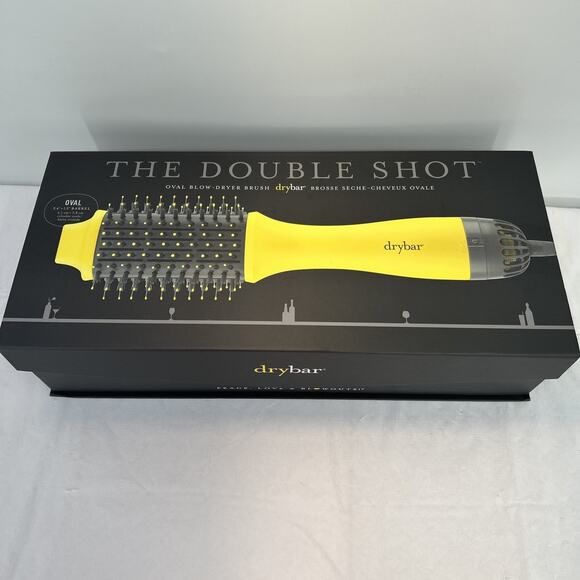 Drybar The Double Shot Oval Blow-Dryer Brush Yellow - Picture 1 of 4